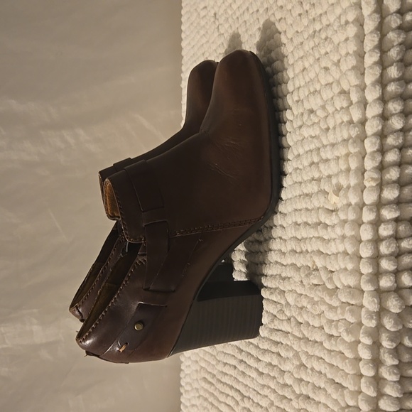 Clarks Bendables Leather Heeled Shooties Siize 9 - Picture 2 of 10